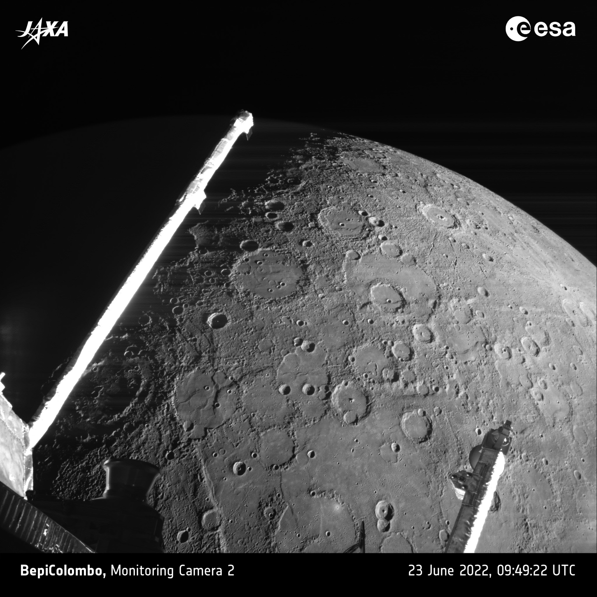 Découvrez les clichés du deuxième survol de Mercure de la mission BepiColombo