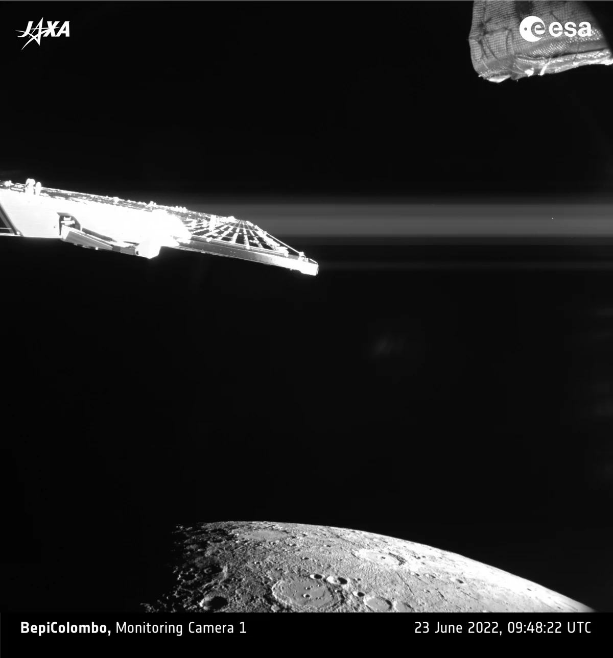 Mercure BepiColombo survol n°2 vue 3 © ESA/JAXA/Bepicolombo