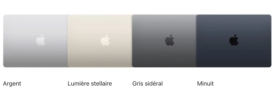 MacBook Air coloris © © Apple