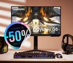 RueDuCommerce fait une offre sur un lot de 2 écrans PC gamer Samsung Odyssey G5 27