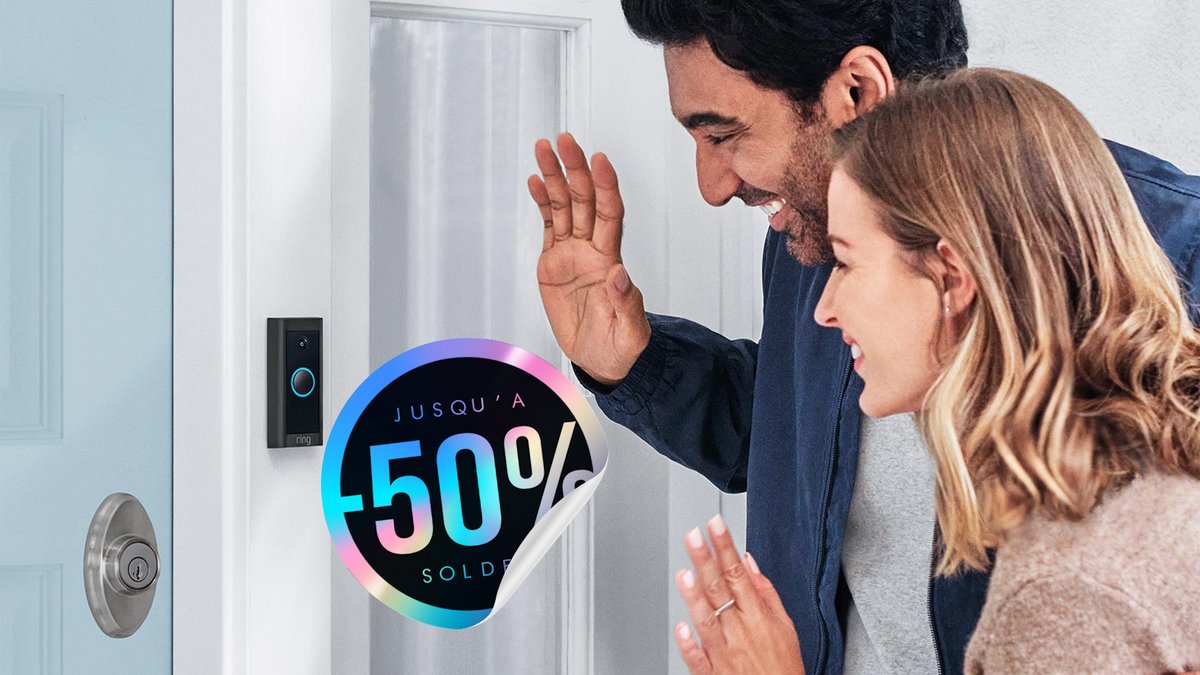 La Ring Video Doorbell Wired reliée à l'Echo Show 5