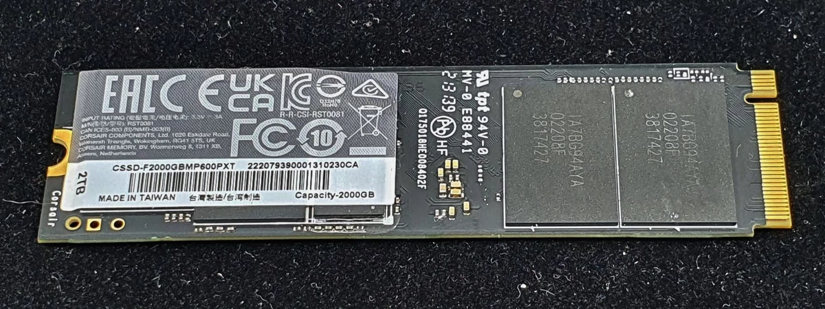 Corsair MP600 Pro XT © Nerces