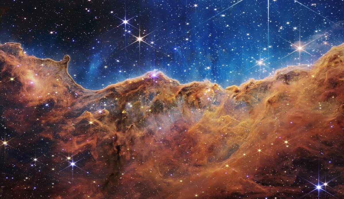 Festival d&#039;étoiles dans la Carène. Crédits NASA/ESA/CSA/JWST/STScl