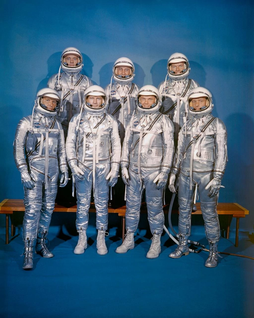 Mercury seven en combinaison © NASA