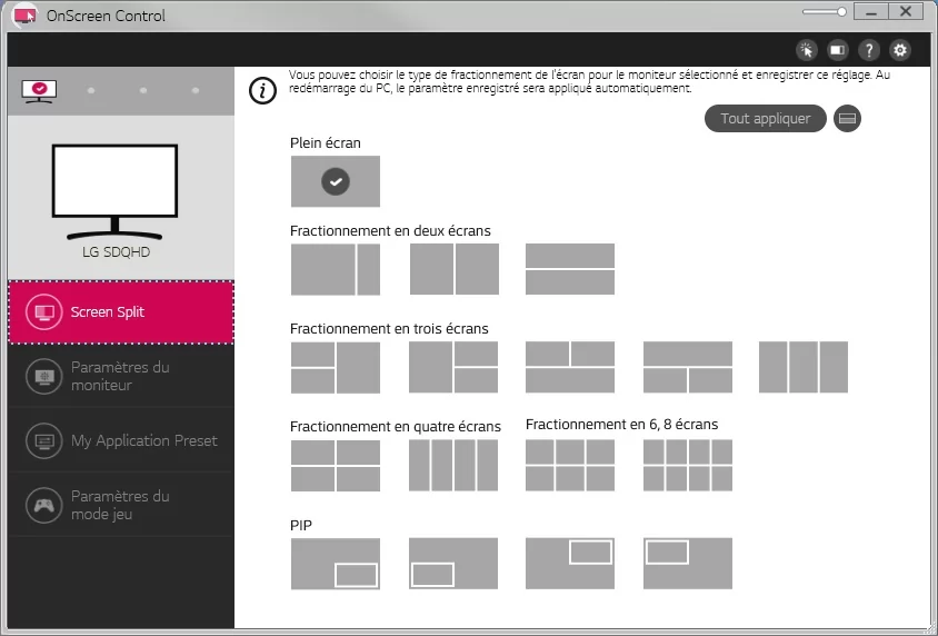 LG OnScreen Control © Matthieu Legouge