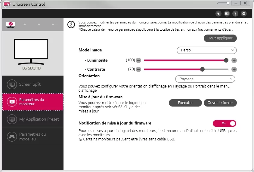 LG OnScreen Control © Matthieu Legouge