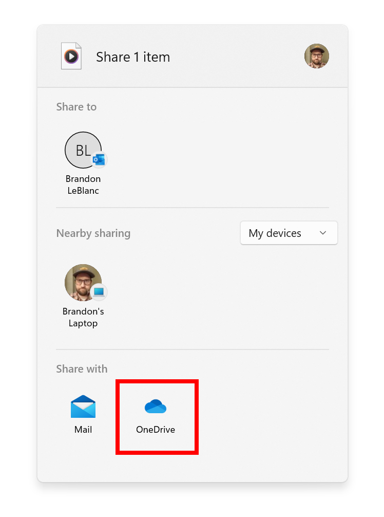 Windows 11 Partage © © Microsoft