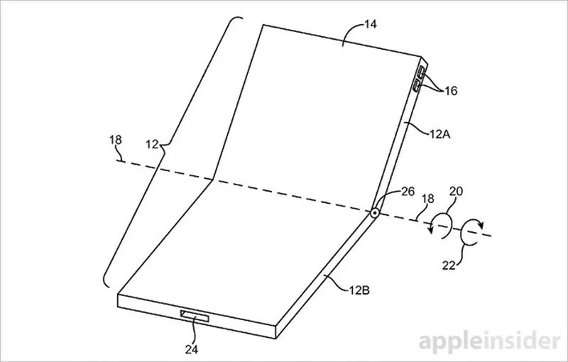 Brevet iPhone pliant © © AppleInsider