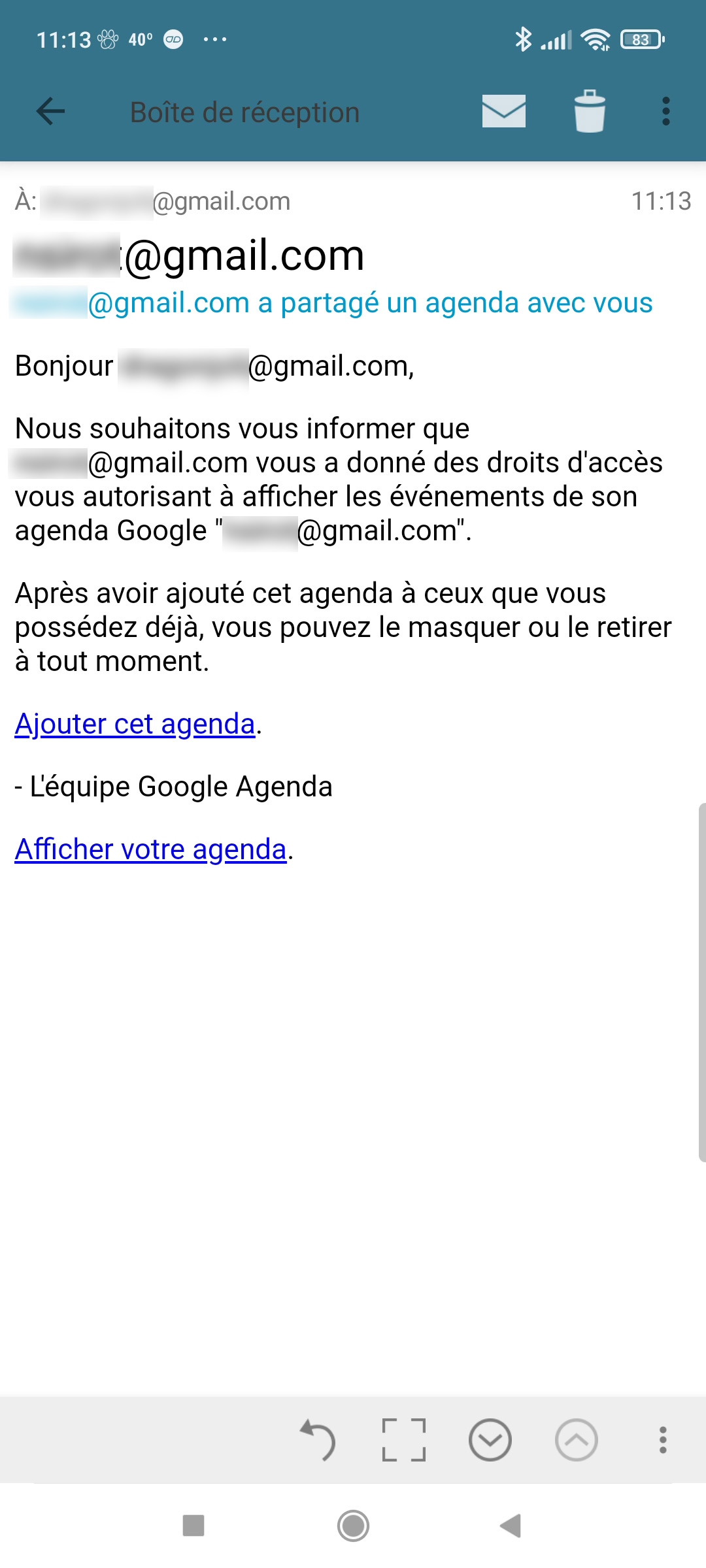 Google Agenda