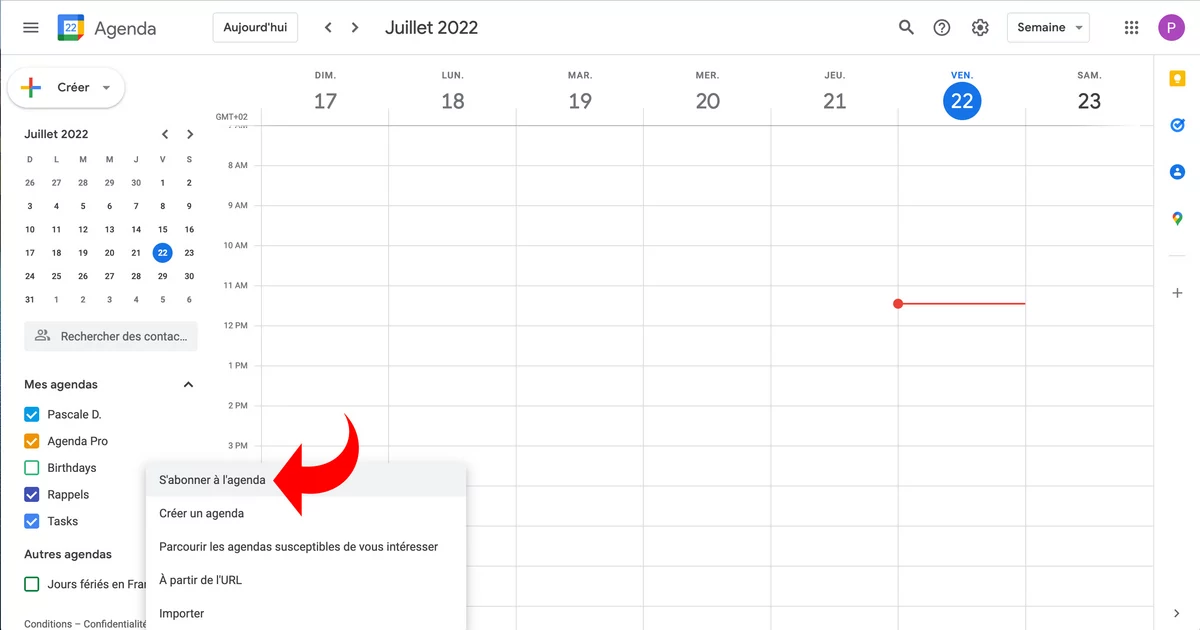 Google Agenda