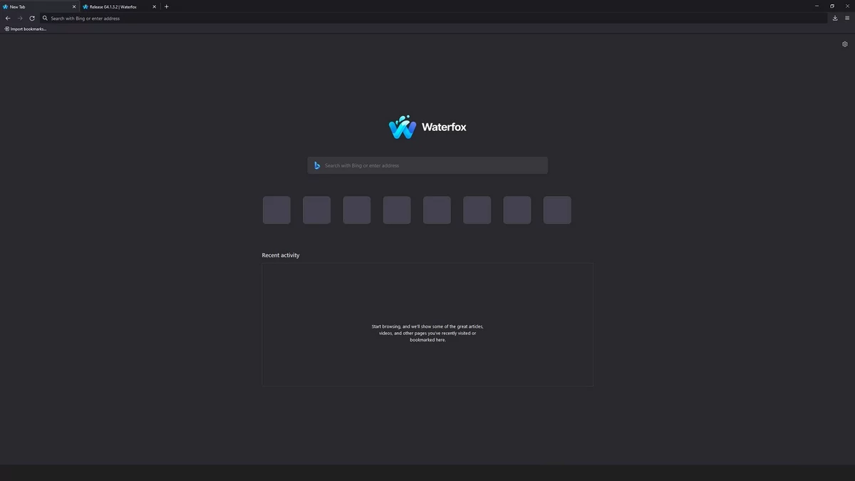Waterfox pour Windows © Waterfox