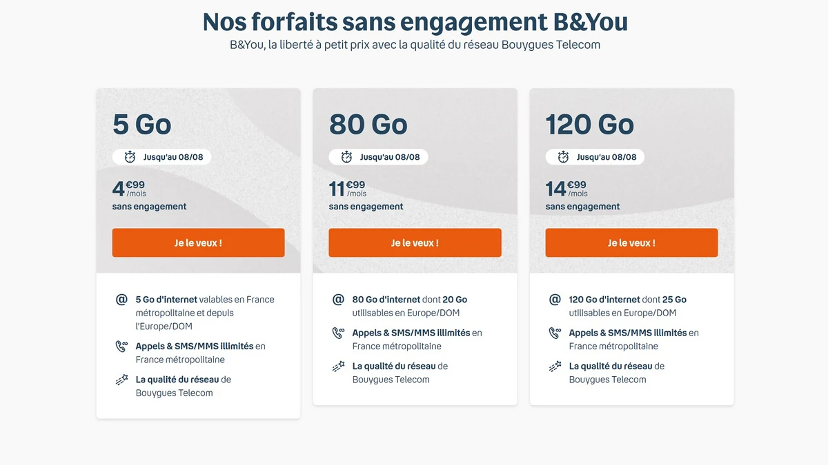 Forfait B&You
