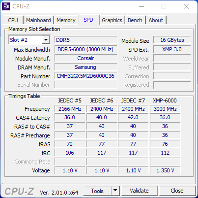 Corsair Vengeance RGB DDR5-6000 CL36 © Nerces