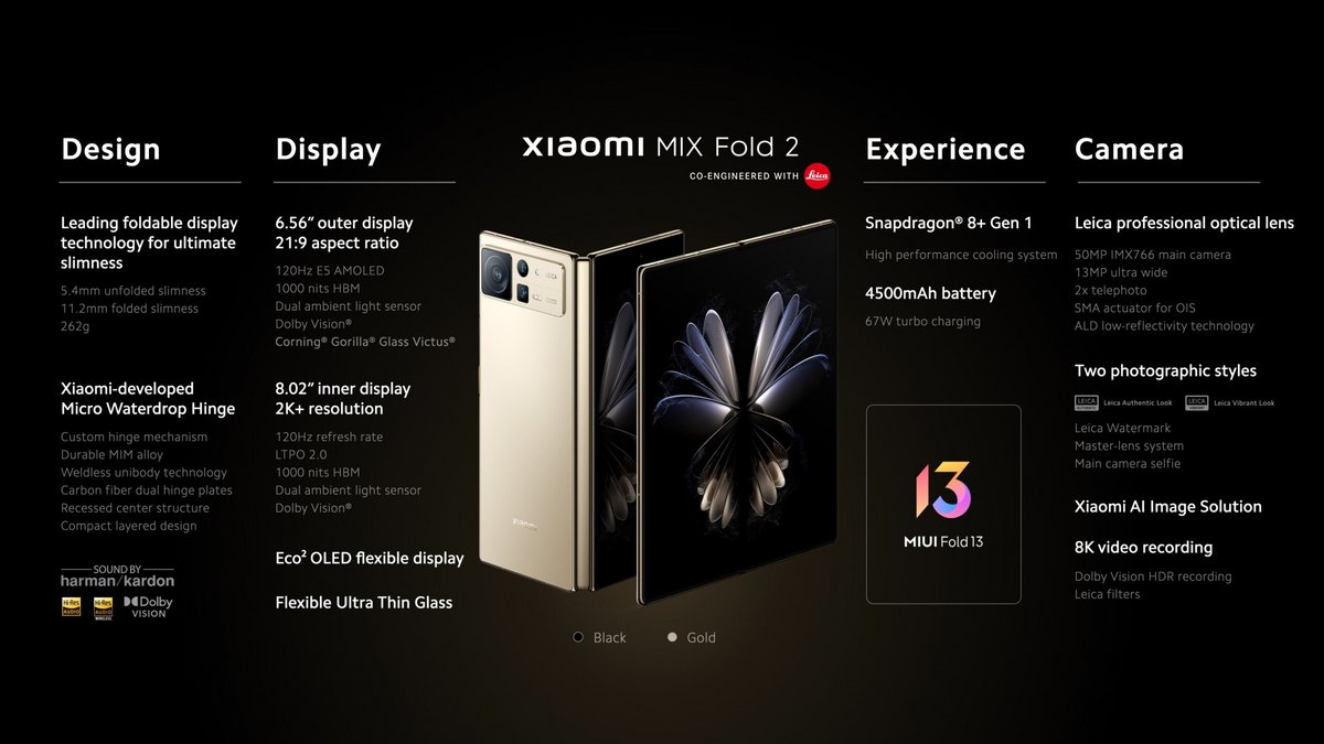 Xiaomi MIX Fold 2 © Xiaomi