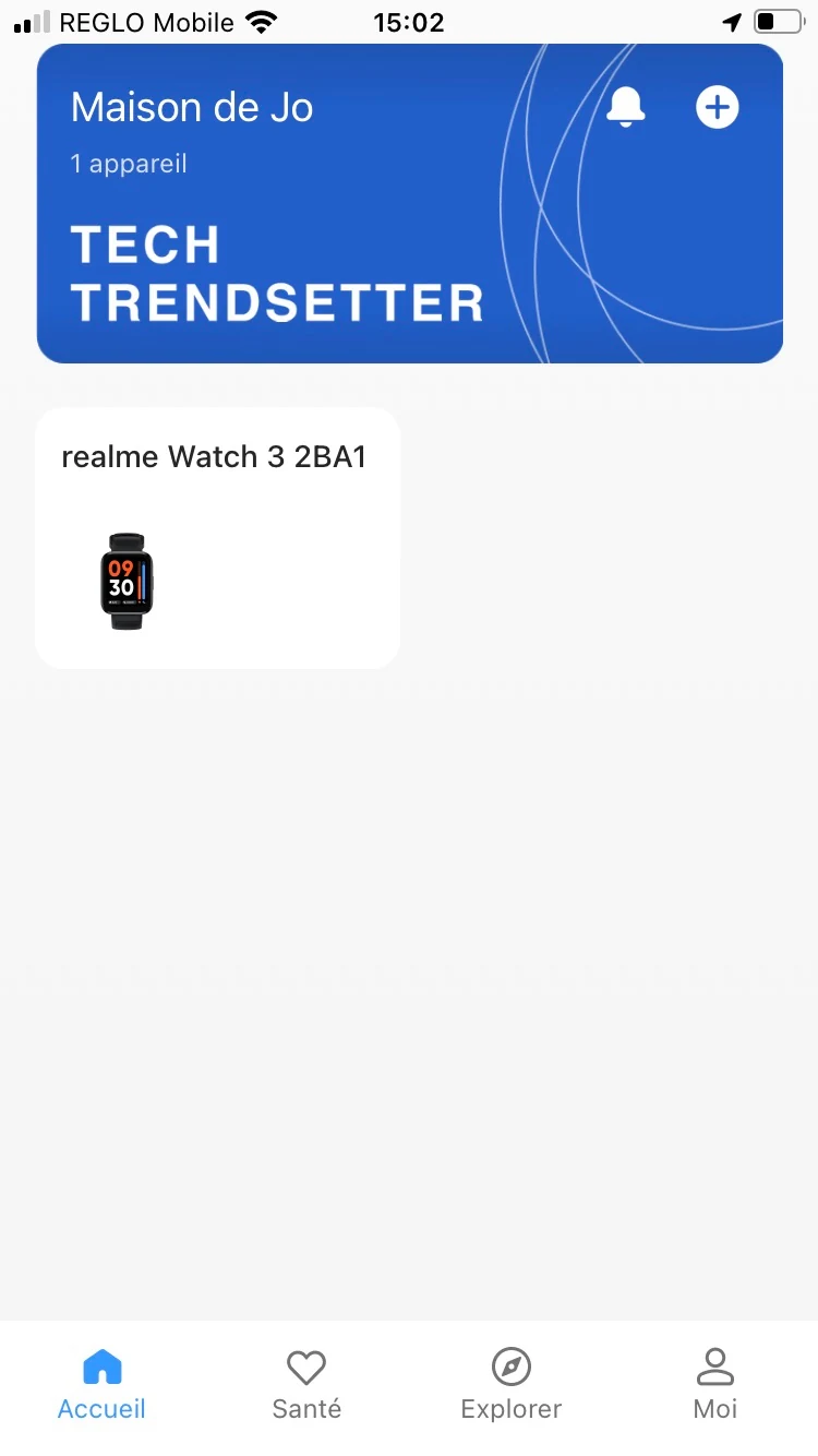 realme Link - Menu 1 © Johan Gautreau