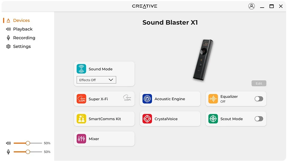 Creative Sound Blaster X1