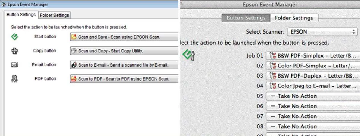 espon event manager screenshot
