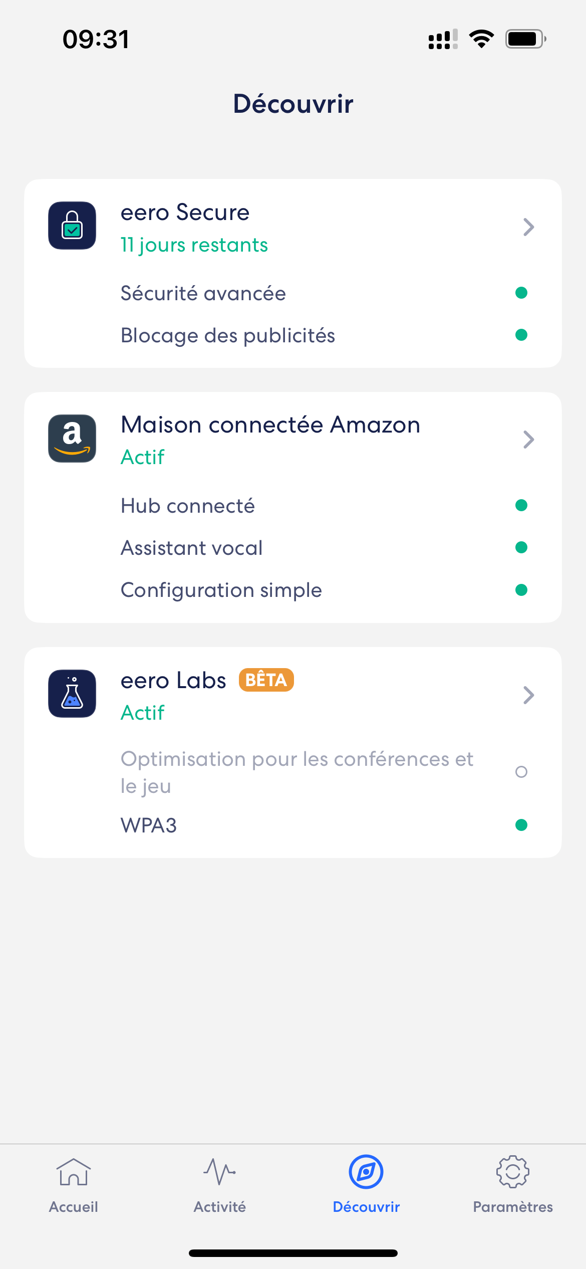 Eero Pro 6E Wi-Fi appli découvrir © Édouard Patout