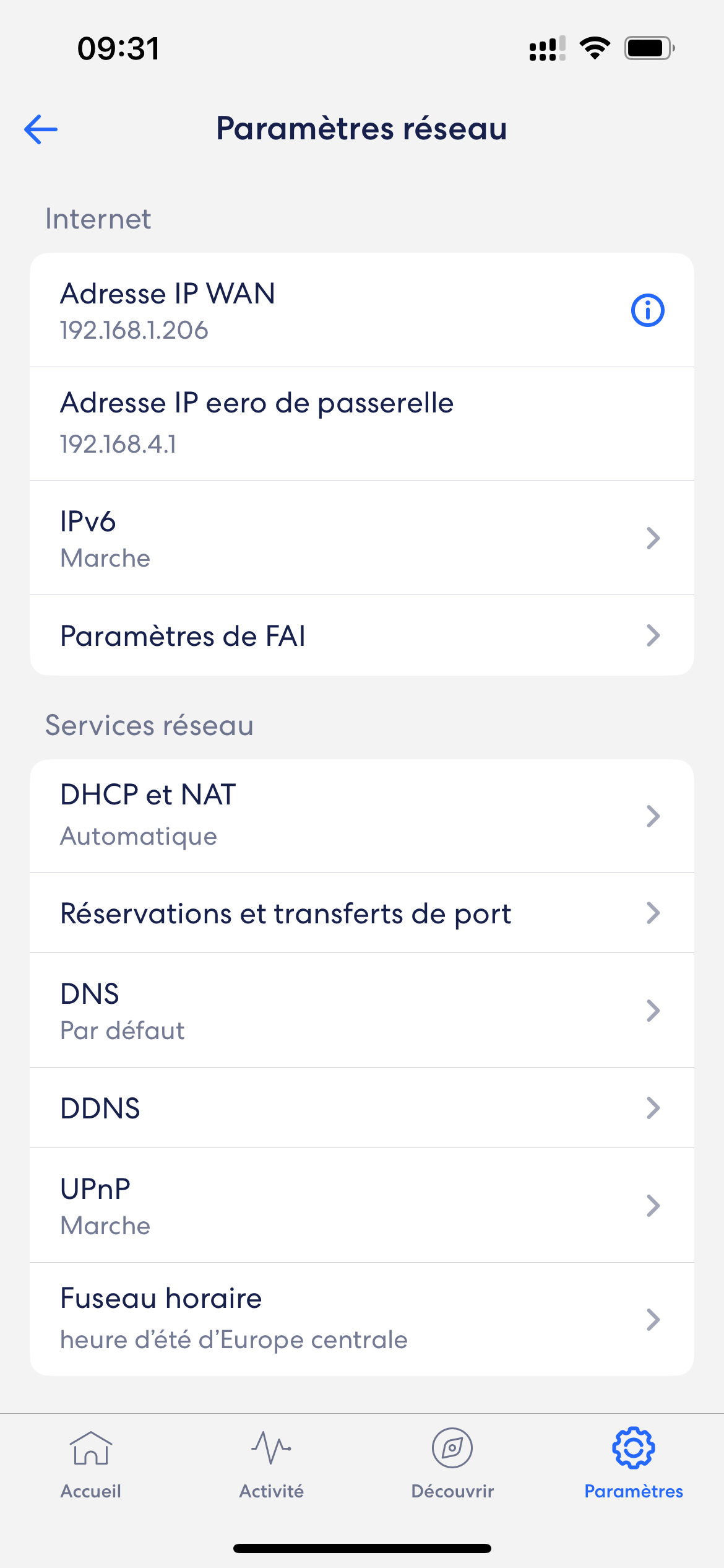 Eero Pro 6E Wi-Fi appli réseau © Édouard Patout