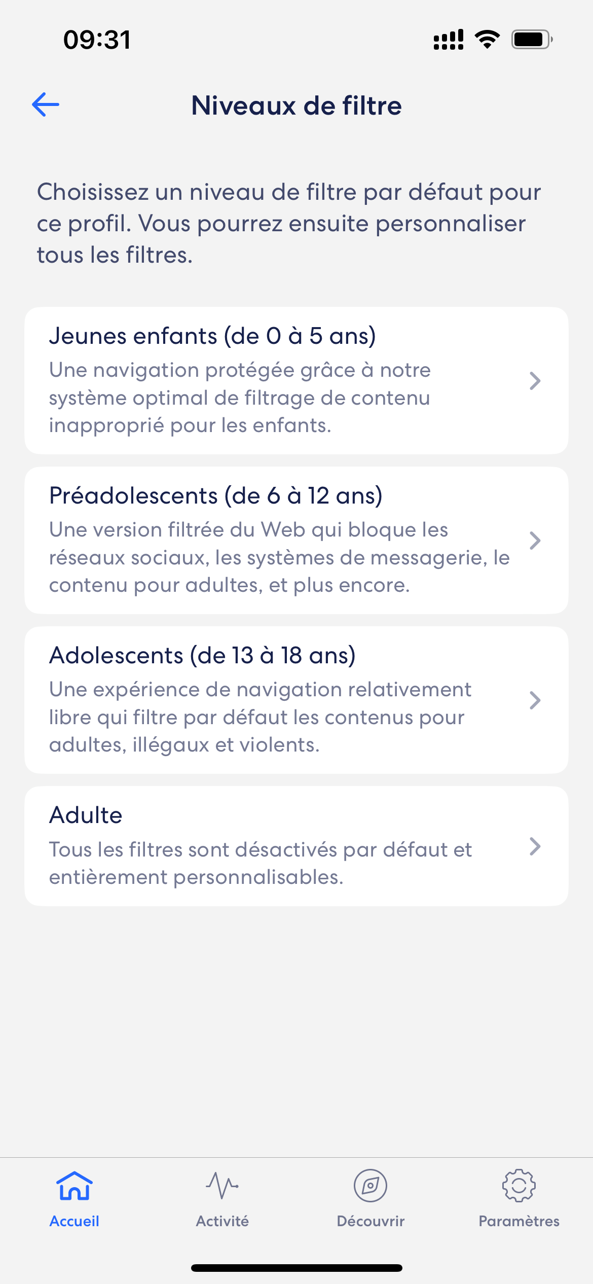 Eero Pro 6E Wi-Fi appli filtre © Édouard Patout
