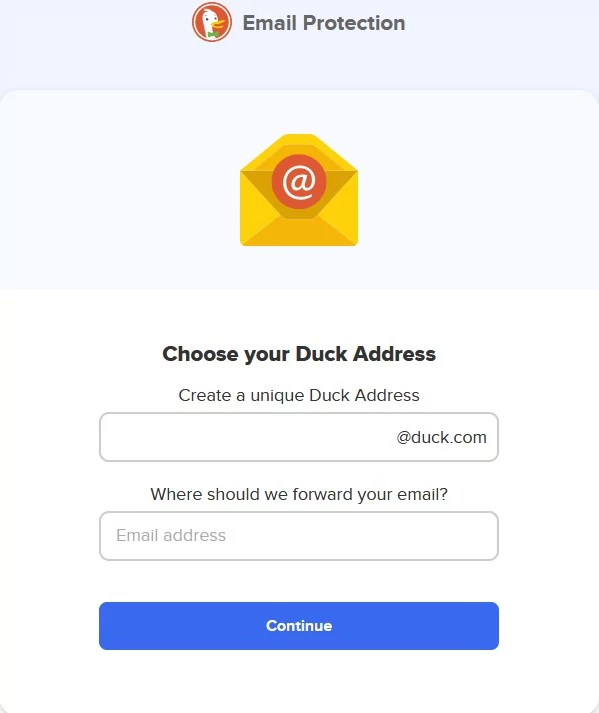 Duckduckgo protection email © DuckDuckGo