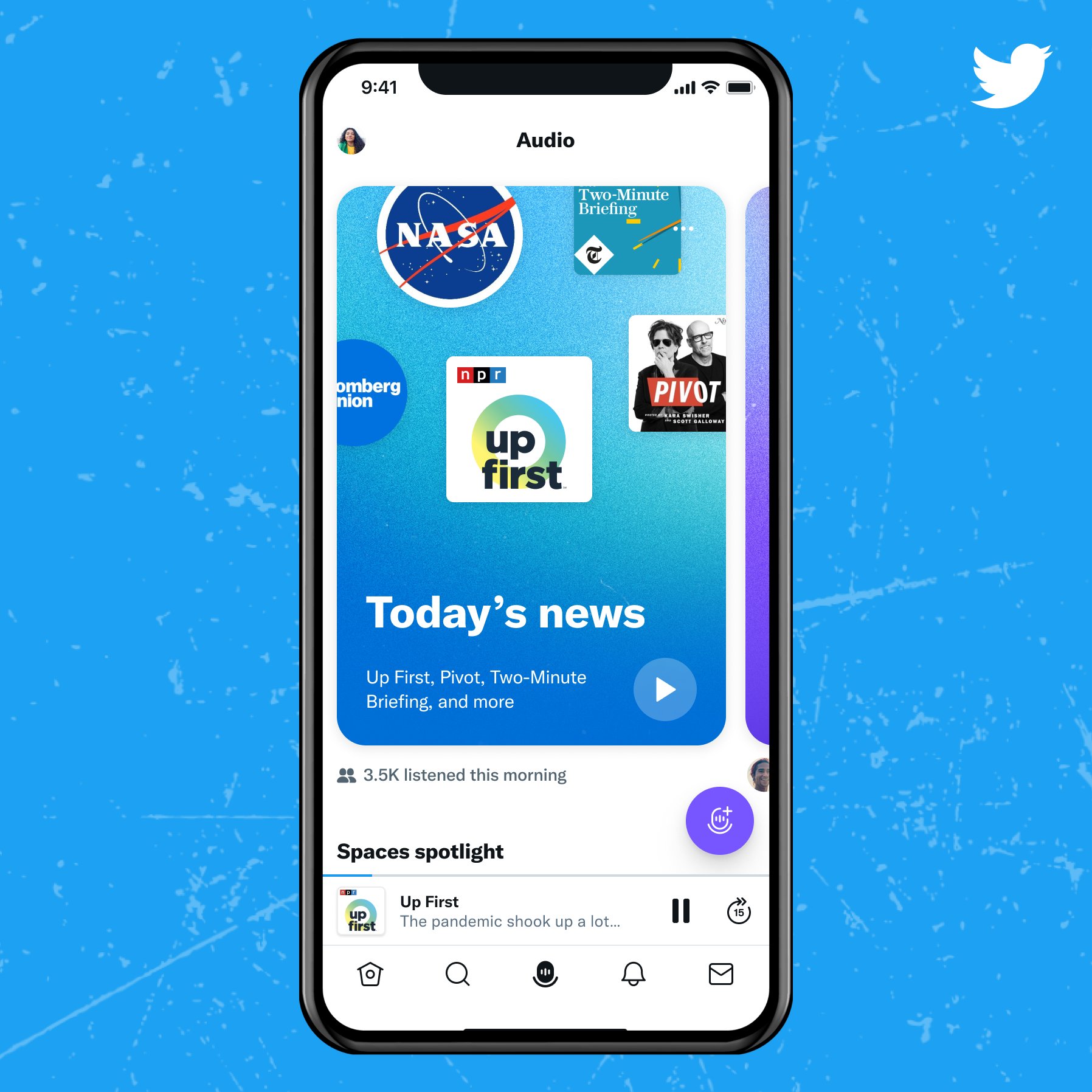 L'application Twitter va vous permettre d'écouter des podcasts