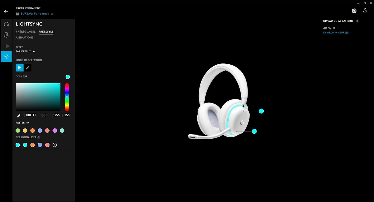 Logitech G Hub - Test G735 © Matthieu Legouge