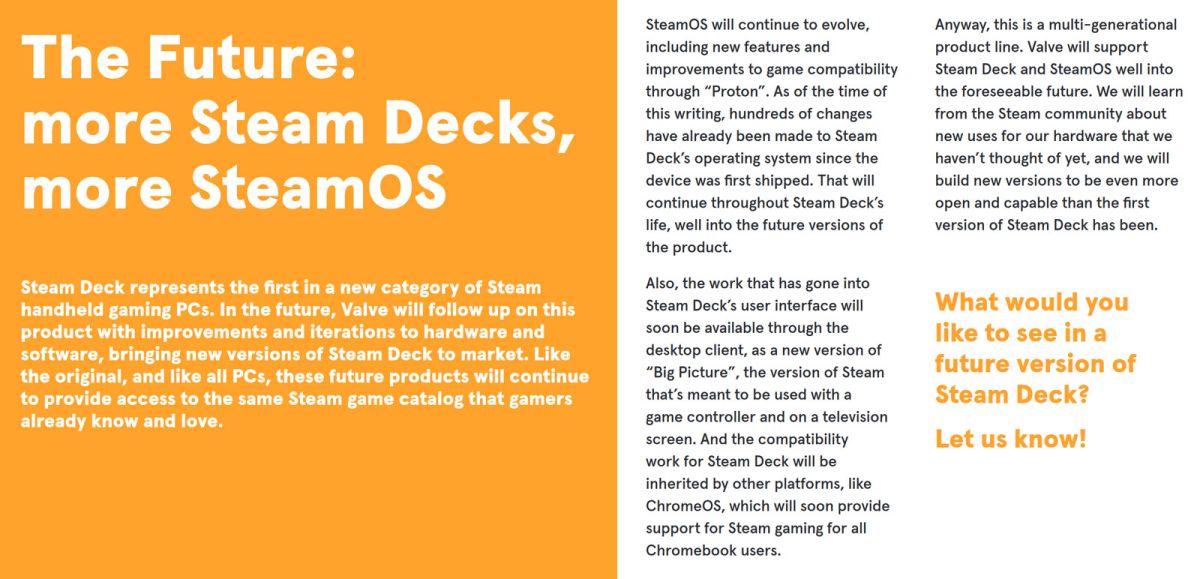 Brochure Steam Deck © © Valve