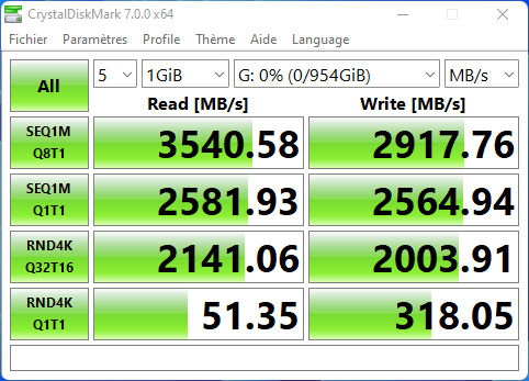 Kioxia BG5 vs SSD Valve - Steam Deck © Nerces