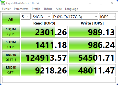 Kioxia BG5 vs SSD Valve - Steam Deck © Nerces