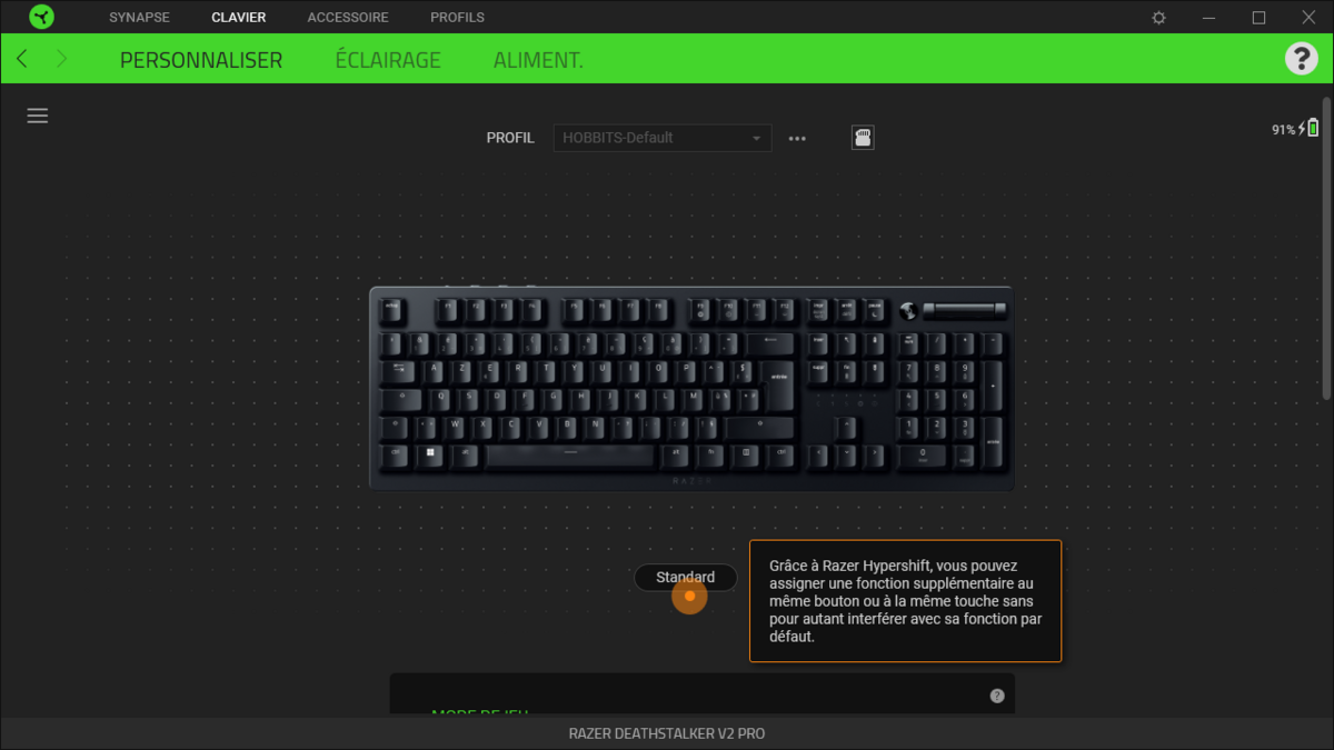 Razer DeathStalker V2 Pro © Nerces