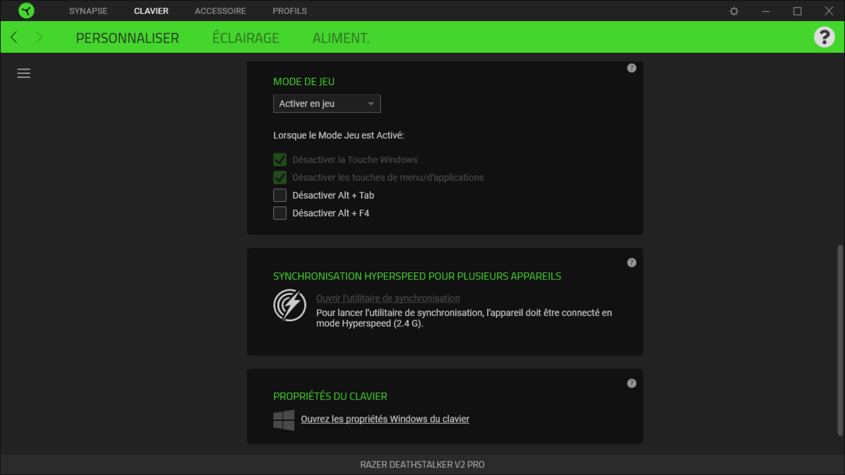Razer DeathStalker V2 Pro © Nerces