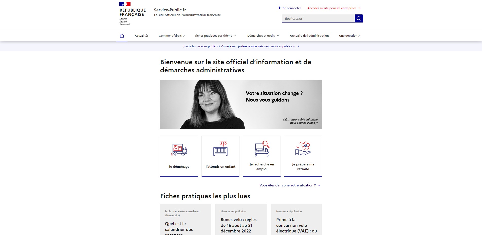 Le site des démarches administratives, Service-Public.fr, s'est refait une beauté pendant l'été