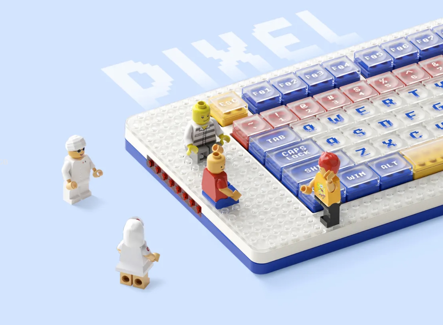 Ce clavier mécanique se laisse personnaliser avec des LEGO