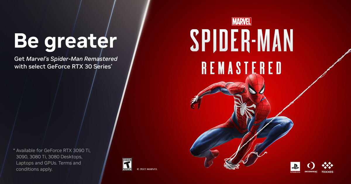 NVIDIA offre Spider-Man Remastered © NVIDIA