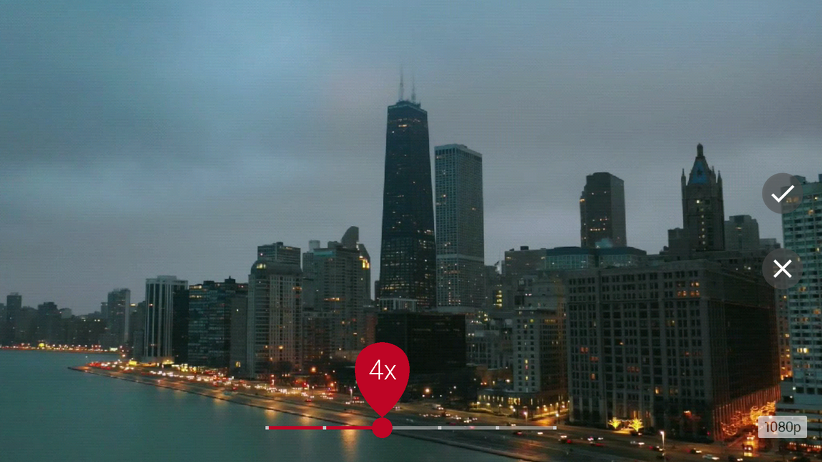 Microsoft Hyperlapse Mobile - Vitesse