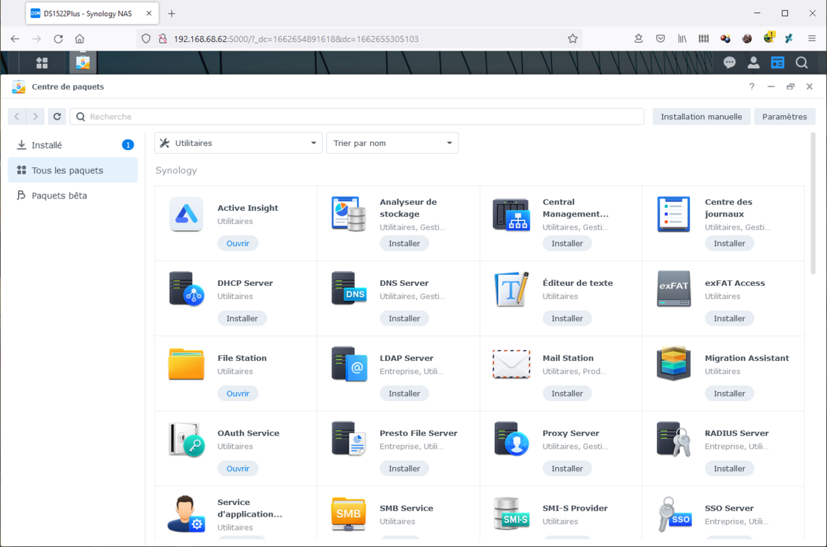 Synology DS1522+ © Nerces