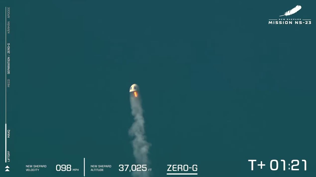 Blue Origin rate une mission New Shepard : la capsule atterrit intacte