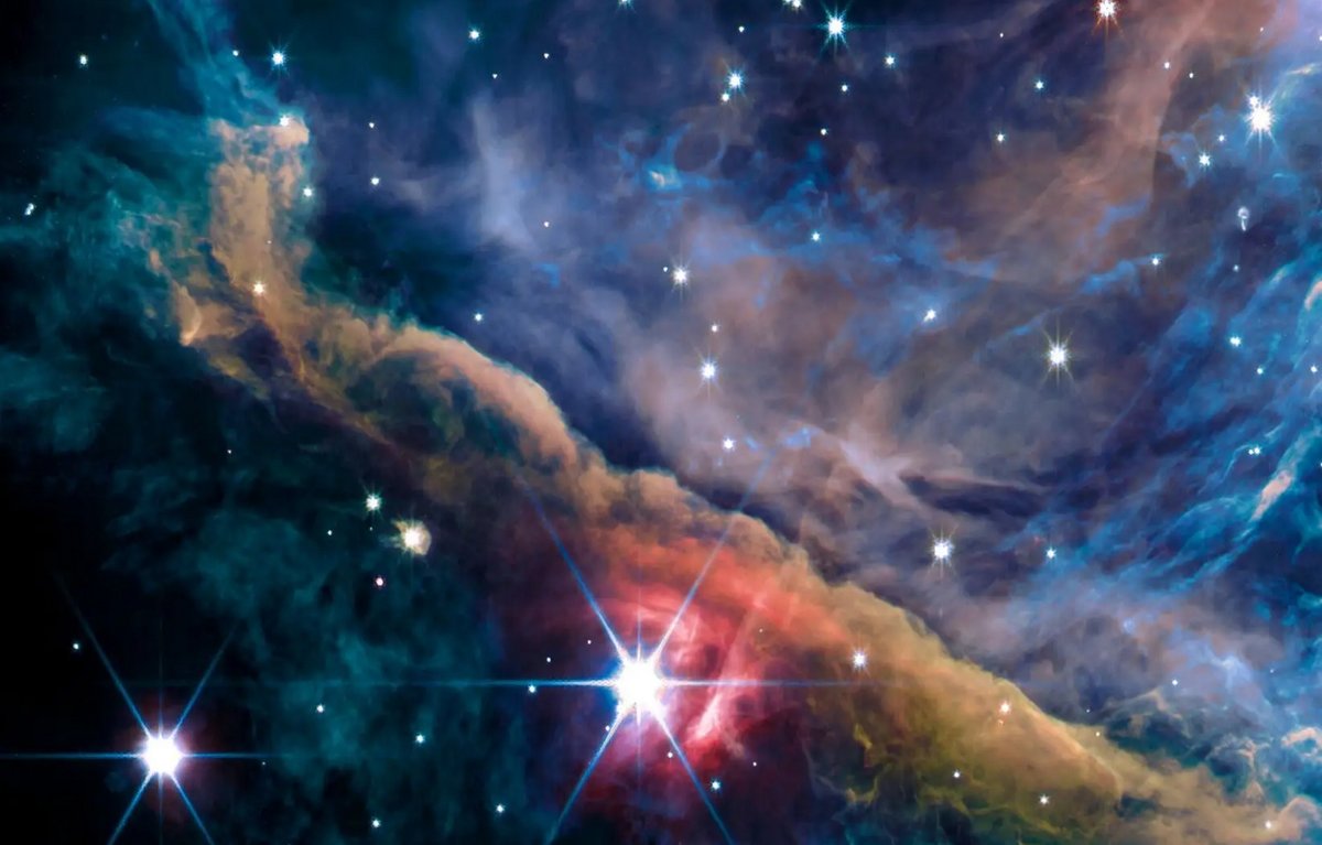 Nébuleuse Orion © NASA/ESA/CSA/PDRs4All ERS Team/Salomé Fuenmayor