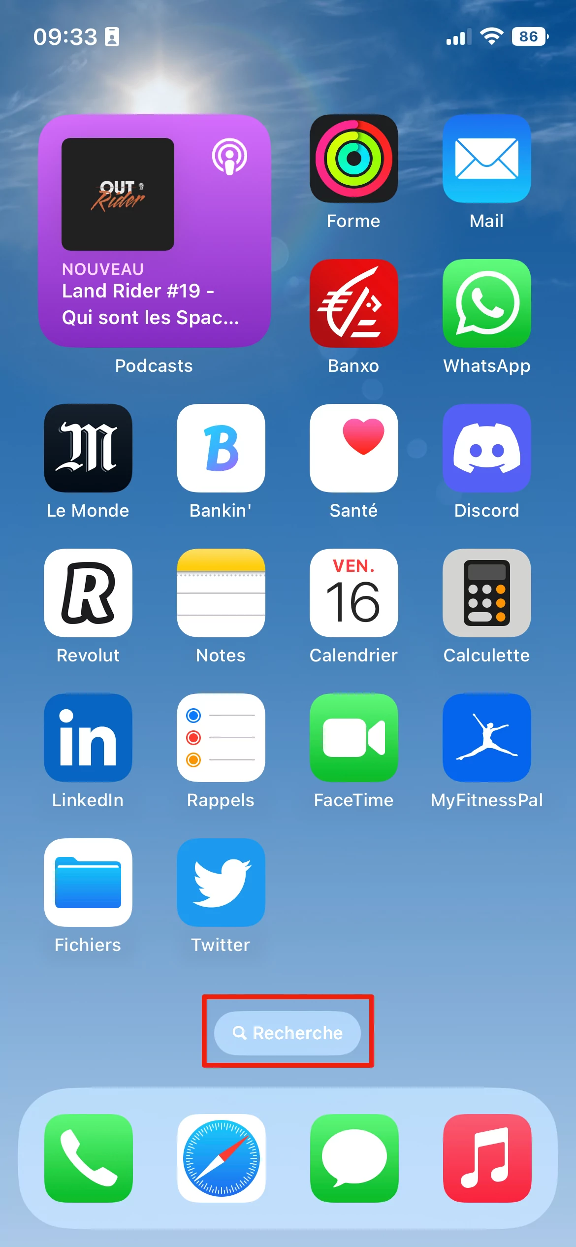 iOS 16 Spotlight © © Mathieu Grumiaux pour Clubic