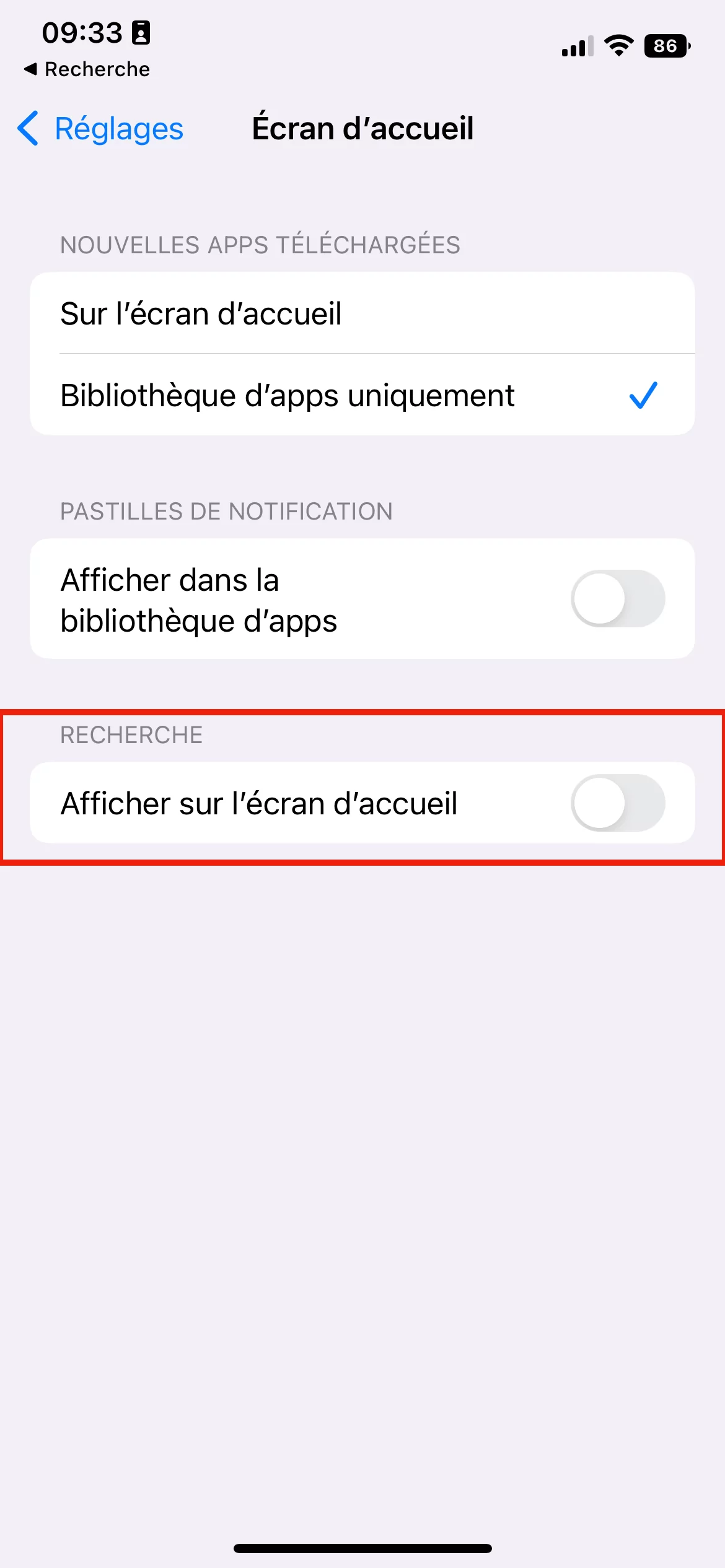 iOS 16 Spotlight © © Mathieu Grumiaux pour Clubic