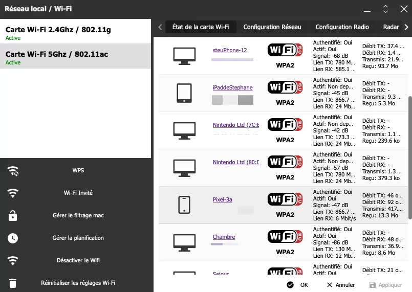 Freebox OS : configuration Wi-Fi