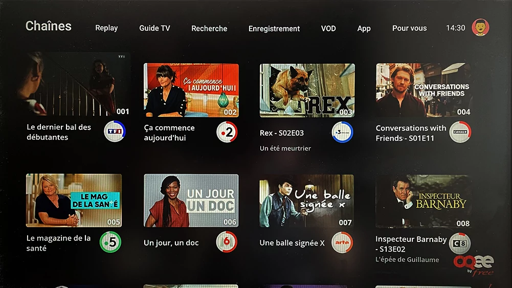 Freebox Oqee : le guide des programmes © Stephane Ruscher / Clubic.com