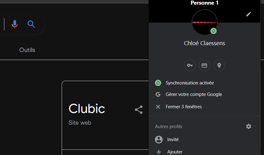 chrome synchronisation © clubic.com