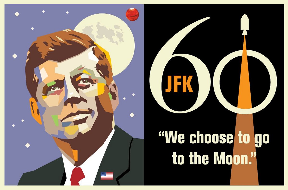 La NASA a choisi de créer un visuel pour rendre hommage au président américain pour l&#039;anniversaire. Crédits : NASA