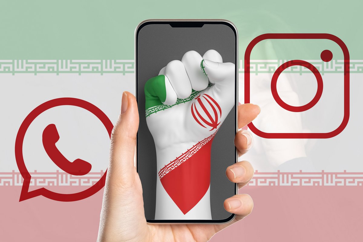 Iran manifestation insta whatsapp © Shutterstock