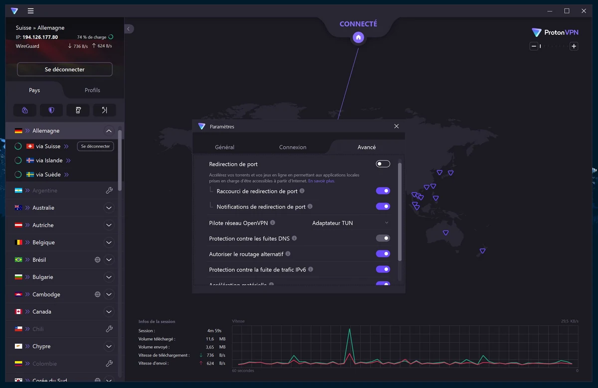 Proton VPN - Capture © clubic.com