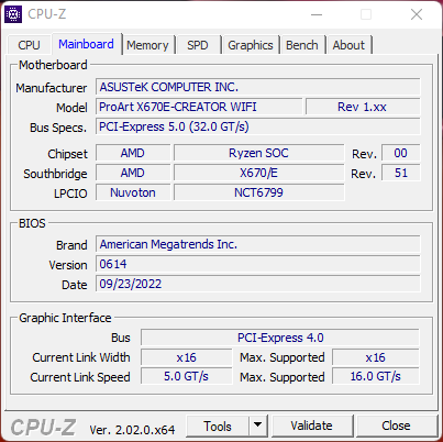 ASUS ProArt X670E-Creator WIFI © Nerces