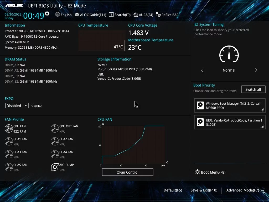 ASUS ProArt X670E-Creator WIFI © Nerces