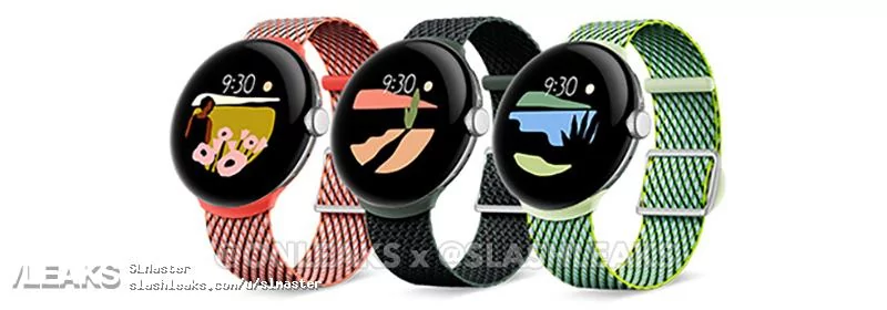 Google Pixel Watch bracelets © © OnLeaks / Slashleaks